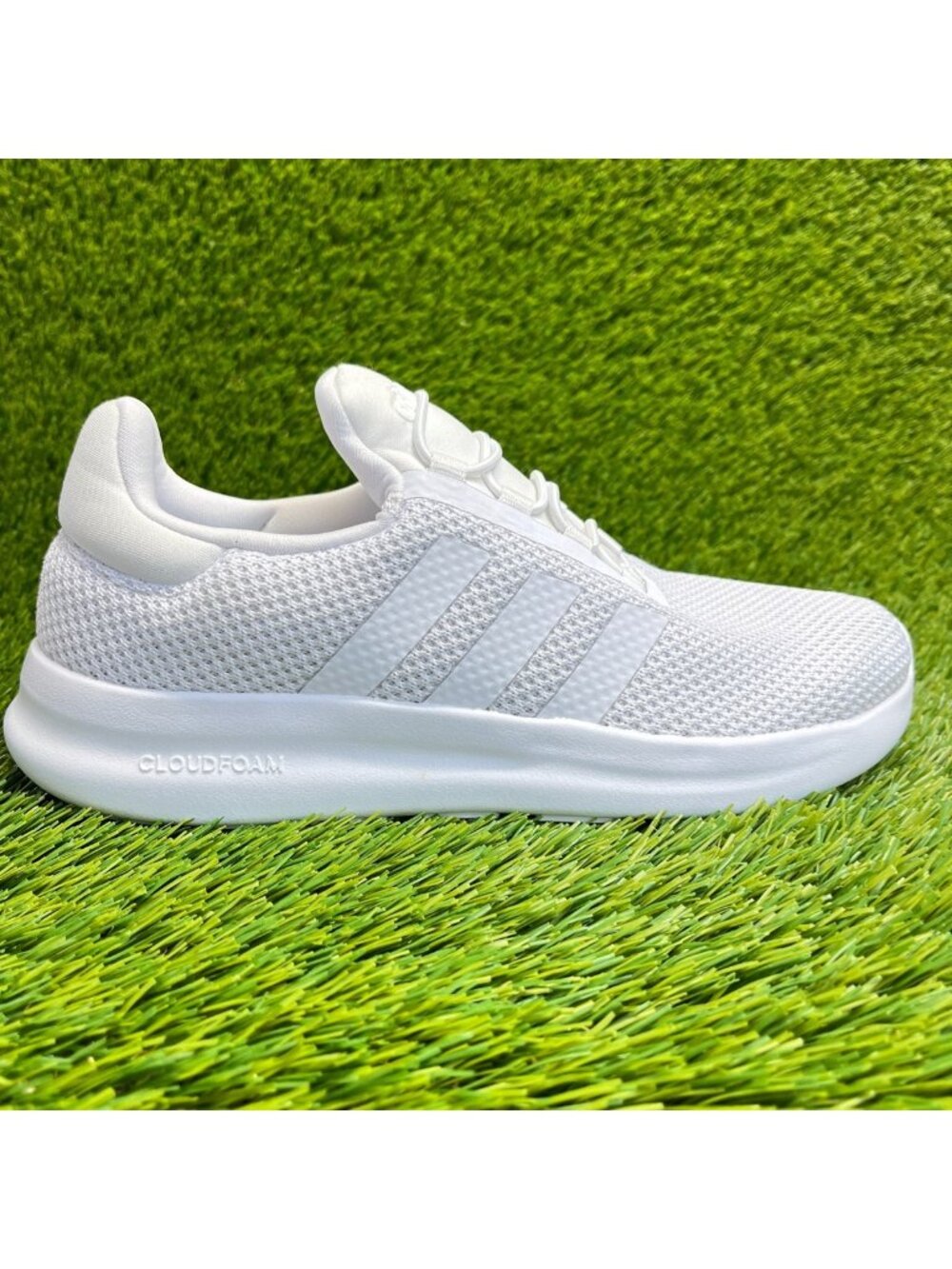 Adidas Lite Racer 4.0 Boys Size 6.5Y White Athletic Running Shoes Sneakers